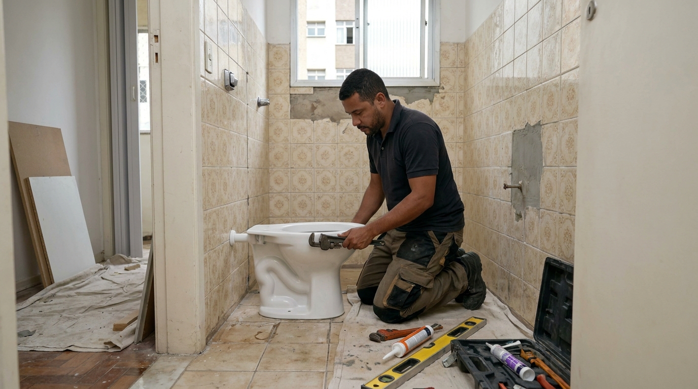 Reforço de vedação sanitária em Serra-ES